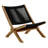 Vienna Outdoor Patio Teak And Rope Folding Accent Lounge Chair In Natural-105239670