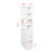 White Modern 71.73" H 4 - Tier Shelf 3 Side Drawers Small Display Shelves Cabinet For Storage In Home Office And Living Room Settings With Decor-1081061200