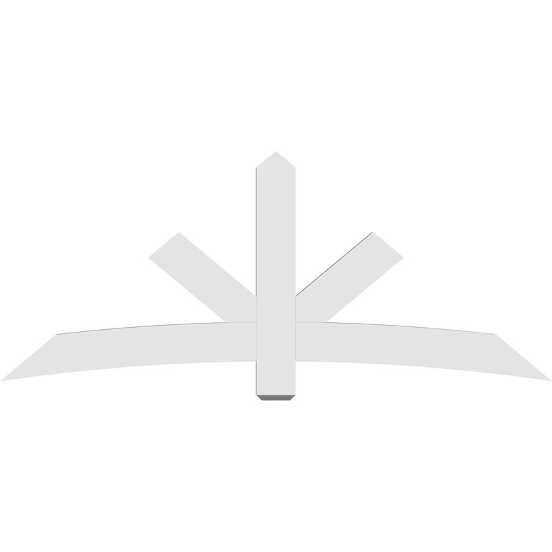Support de pignon Alberta Alberta, H 35 po x l 84 po (pas: 10/12), P 2 po x F 6 po, PVC