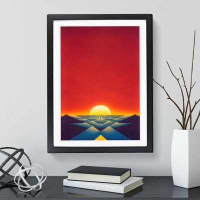 The Awesome Sunset - Single Picture Frame Print