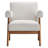 Lyra Fabric Armchair in Ivory Fabric-1927843127