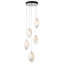 Luminaire suspendu grappe 5 lumières Chrysalis-88502314-88502315-88502316