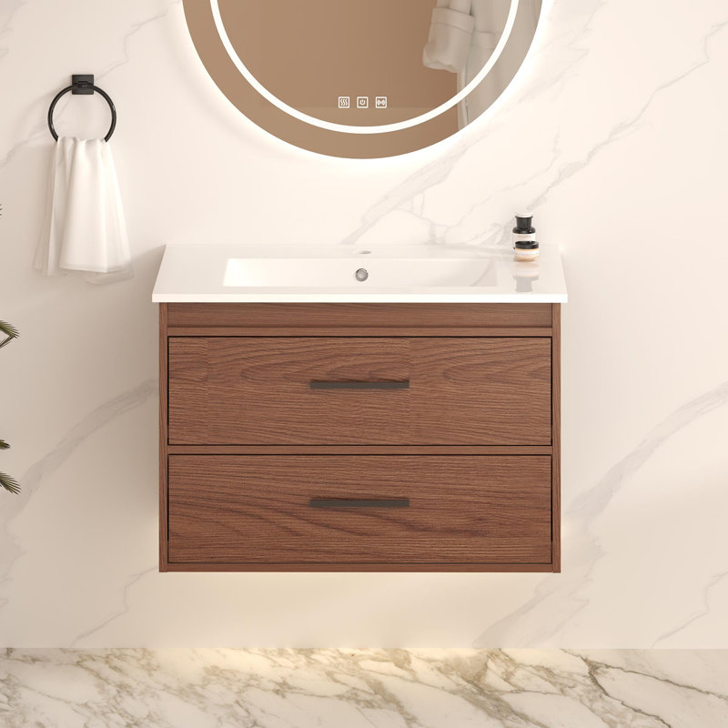 Meuble-lavabo mural moderne 30 po