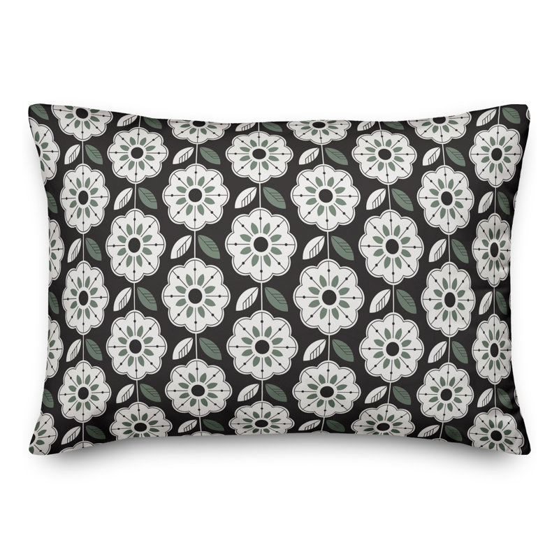  Housse et insert de coussin rectangulaire d'extérieur Mod, Noir