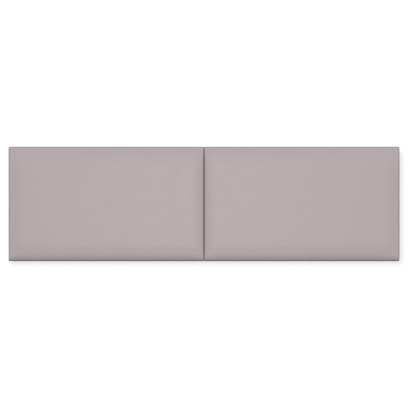 Tête de lit en cuir végétalien Panelist Luxe: solution polyvalente pour la décoration intérieure, Queen, Gris tonnerre