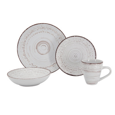 Alexaundrea Piece Stoneware Dinnerware Set - Service for 4