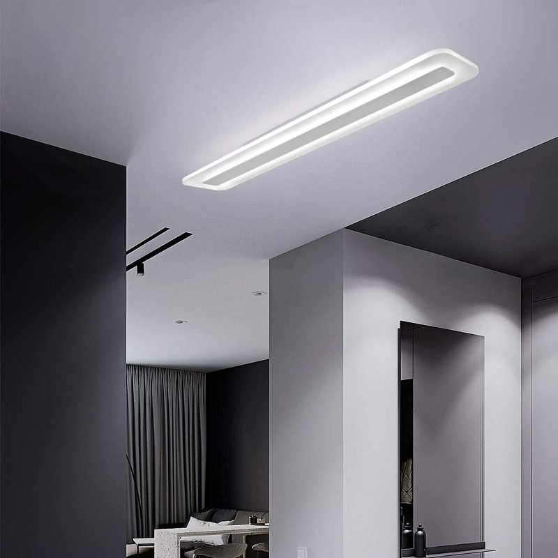 Metro Lane 1-Light LED Integrated Flush Mount, 4.5cm H x 80cm W x 3.5cm D
