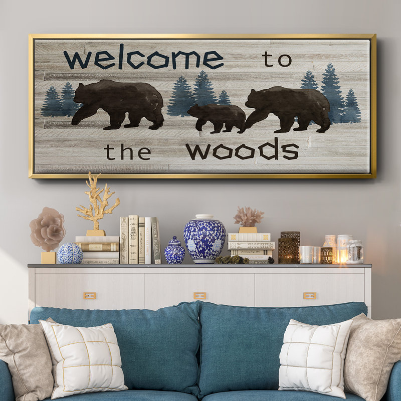 Bears Welcome- Framed Canvas