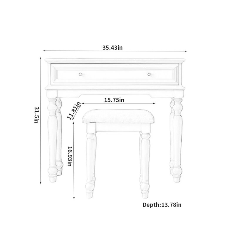 Simple Solid Wood Dresser