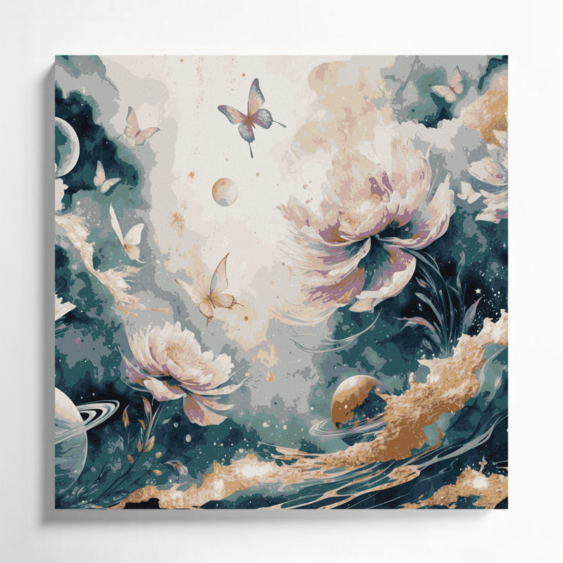 Art mural sur toile Beige, H 32 po x l 32 po