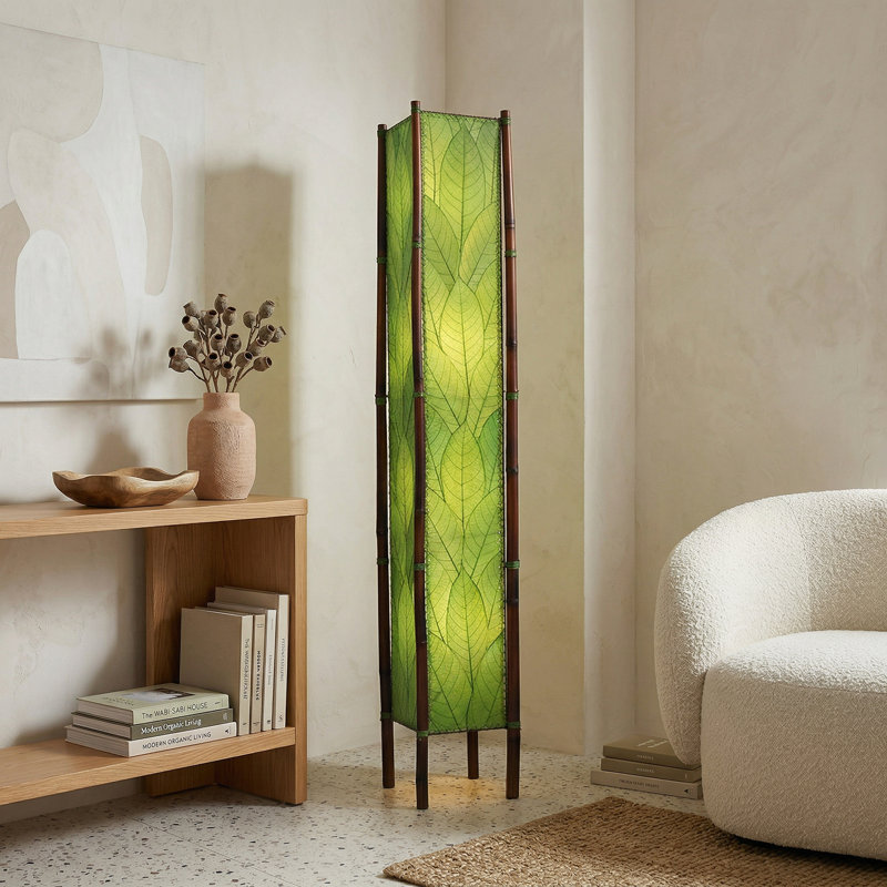 Quintan 72 " Column Floor Lamp, Green