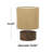 Wood Table Lamp with Shade-1145685380