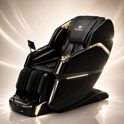  2026 KZ-605 4D Luxury Massage Chair, Deep Zero Gravity, Thai Stretching, Deep Tissue Massage, Auto Extension Legrest, Back & Front Heat, Patented Foot Flipping Stretch, Calf Kneading & Rolling,LED Touch Screen,Wireless Charger,Bluetooth Speakers