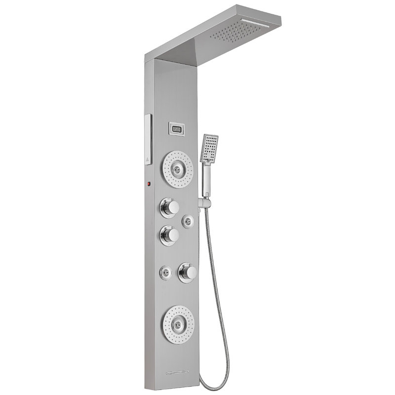 Panneau de douche 51,57 avec, Chrome / Nickel