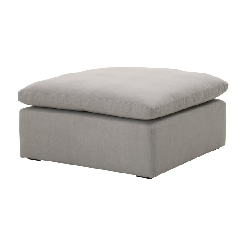 Plattsmouth Upholstered Ottoman, LiveSmart Peyton-Slate Faux Leather