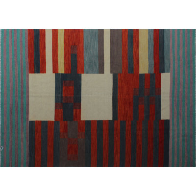 Wool Geometric Indoor Rug