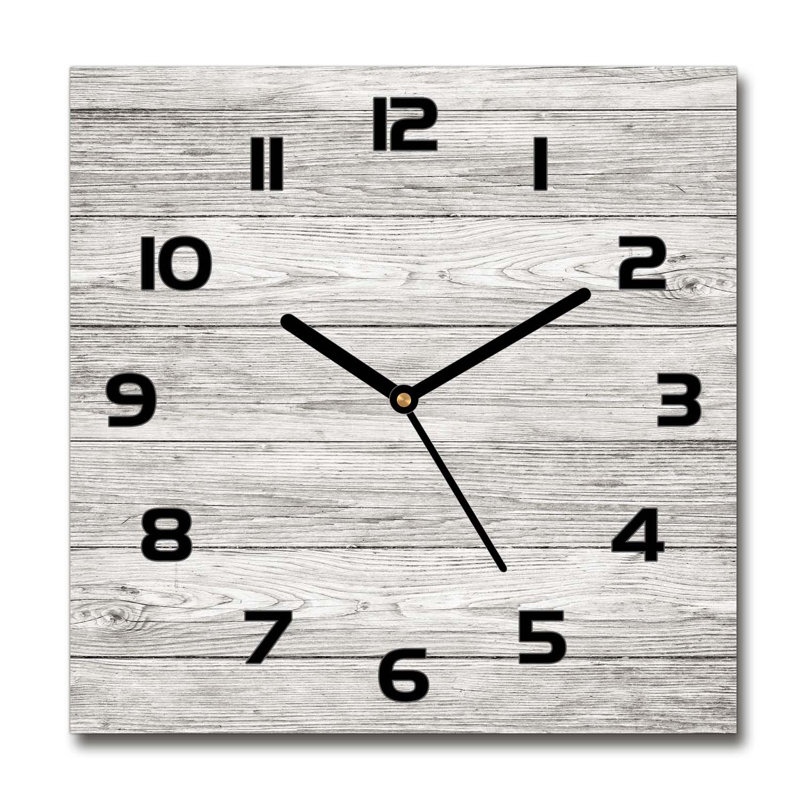 Hellene Glass Wall Clock, Black