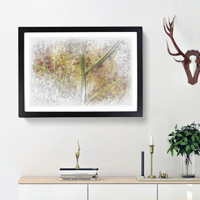 Veins of the Leaf Sketch - Picture Frame Graphic Art Print