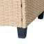 - Patio en résine résistant, bleu, design compact et 3 repose-pieds assortis pour la détente en plein air bleu avec auvent bloquant, solution de rangement, coussins rembourrés en mousse confortables-121047179