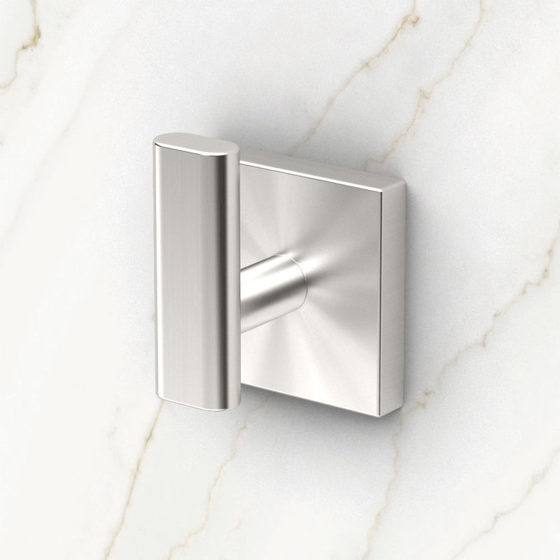 Elevate Wall Mounted Robe Hook, Satin Nickel