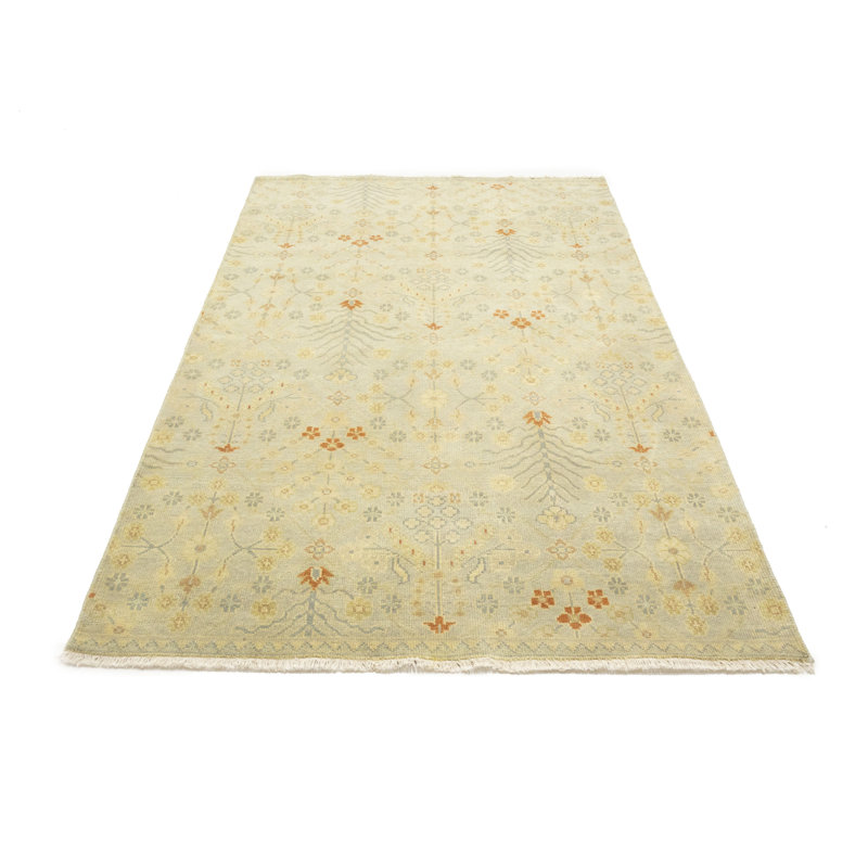 Tapis crème crème Oushak 5 x 8