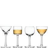 Lulu Handmade Glass Coupe and Martini Glass
