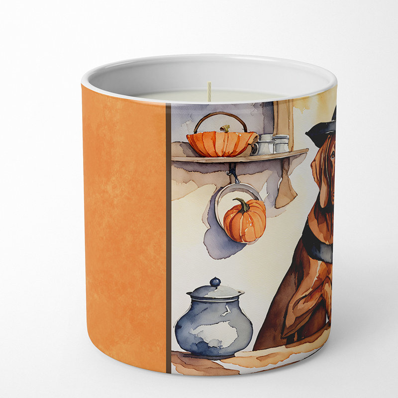Bougie parfumée Pumpkin Pie avec support en céramique