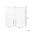 Armoire de rangement murale empilable, P 11,81 po x l 31,50 po x H 29,92 po, blanche