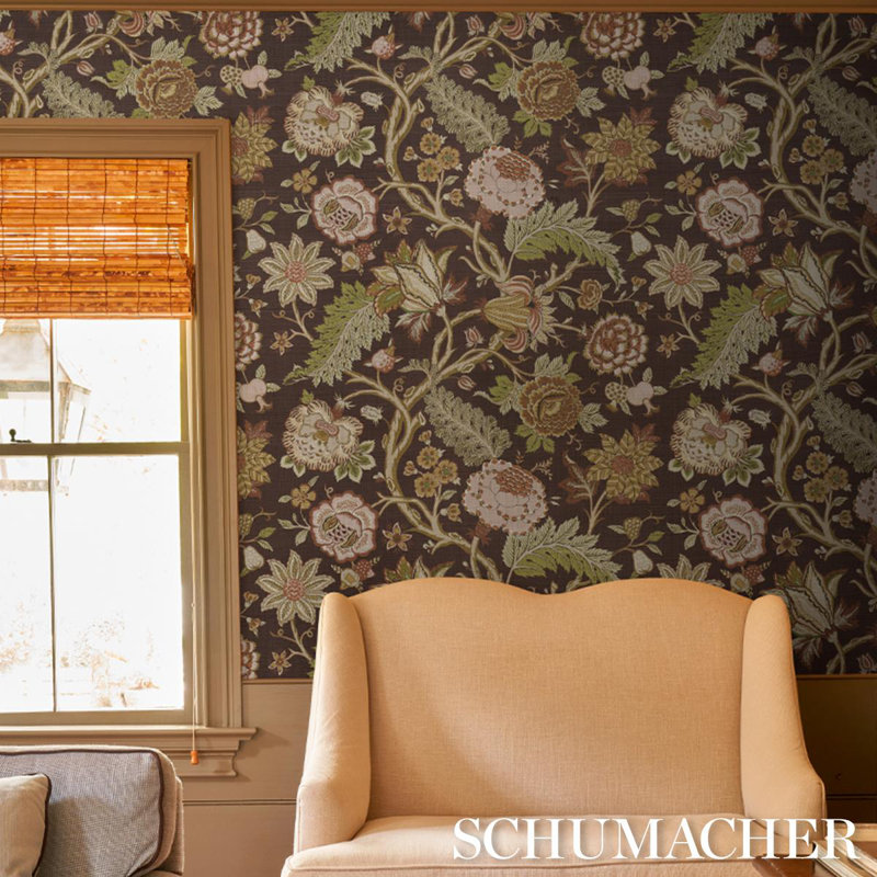 Darsy Tree Of Life Sisal Wallpaper, Sepia