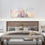 Décoration murale château scintillant sur toile pour salon chambre Fariy Tale