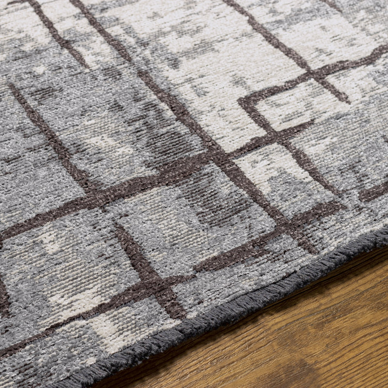 Aastha Abstract Indoor Rug, Rectangle 9'10" x 13'