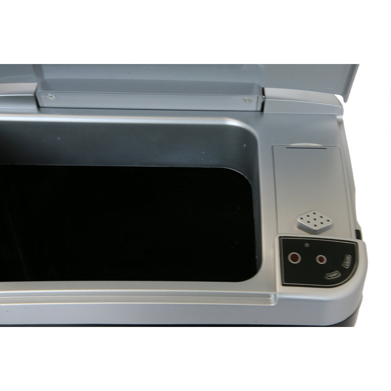 White Stainless Steel Touchless Sensor Kitchen Trash Can