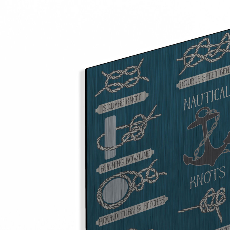 «Nautical Knots», art mural en métal, H 12 po x l 12 po