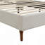 Lit plateforme tapissier avec tête de lit haute et tête de lit ondulée, tissu chenille de qualité supérieure, lit plateforme minimaliste moderne sans sommier, assemblage facile-626517374