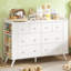 Commode avec table de chevet 8 tiroirs pour chambre d'enfant