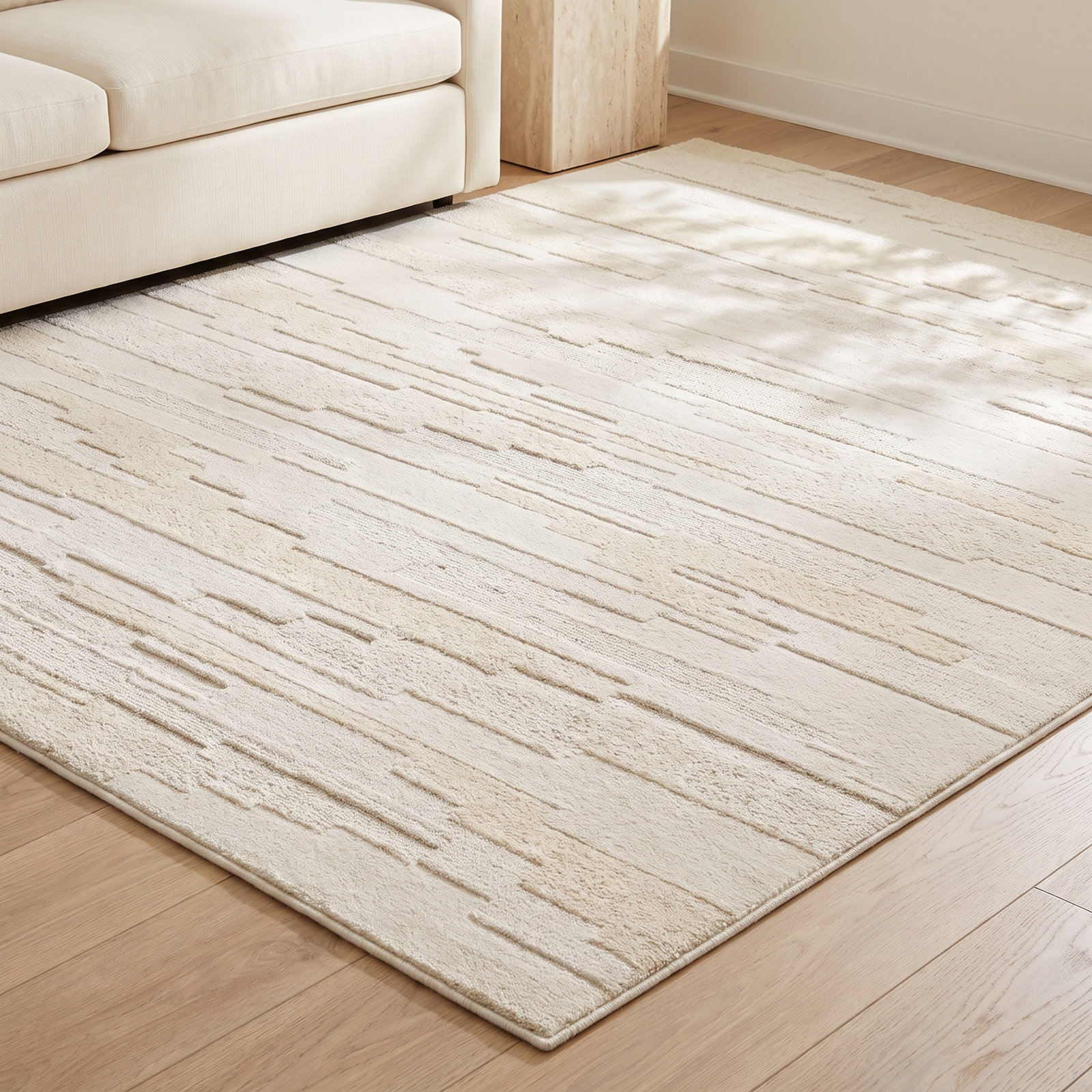 Hand-Tufted Geometric Accent Rug, Rectangle 9' x 12'