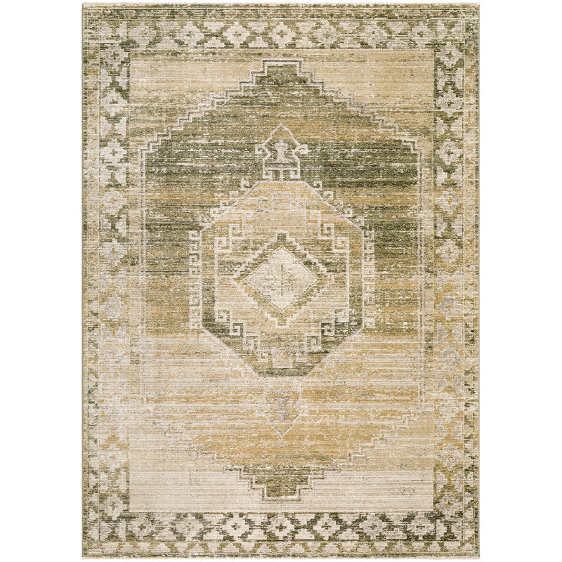 Moroccan Area Rug, Rectangle 200 x 275 cm, Light Grey/Tan/Olive/Off-White/Taupe