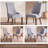 Parsons Upholstered Dining Chair Tufted  Soild Wood Side Chair-312710355