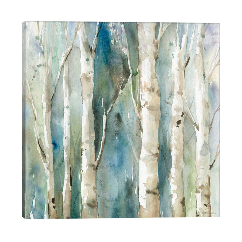River Birch I by Carol Robinson - Painting on Canvas, 45.72 cm H x 45.72 cm W x 3.175 cm D, No Frame