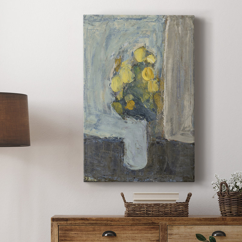 Motif floral rétro CCXL III - galerie Cavas, H 36 po x l 24 po