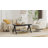 39.4" Glass Top Coffee Table with ABS Rattan Storage Shelf-357663202