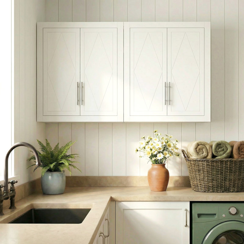 Armoire de rangement murale 26 po à deux portes au-dessus de la toilette avec tablette réglable, H 26 po x l 22 po x P 8 po