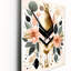 Boho Chic Floral géométrique rétro Illustration III - Très grandes horloges murales géométriques modernes-99634703