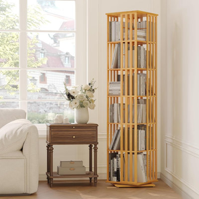 Bibliothèque rotative à 6 niveaux Bamboo