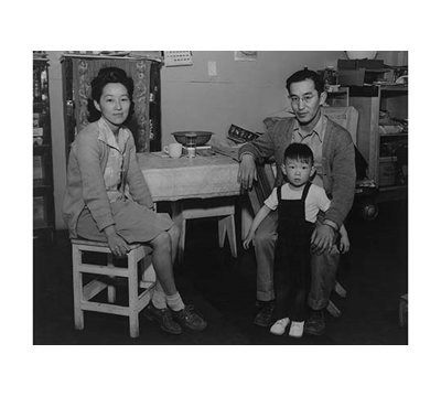 " Mr. And Mrs. Henry J. Tsurutani And Baby Bruce " by Ansel Adams