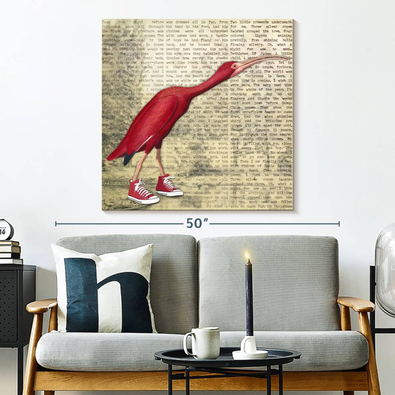 Ketti Bird Shoes I, 33" H x 33" W