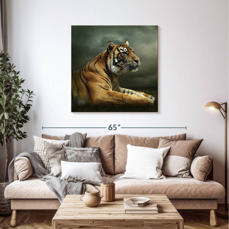 Brampt Stoic Tiger, 39" H x 39" W