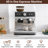 Coffee Machine with Integrated Grinder & Auto Milk Frother, 20 Bar Coffee Maker with PID Temp Control, Weight Dosing, Steam Wand, Removable Tank for Lattes & Cappuccinos, Sliver-127271453