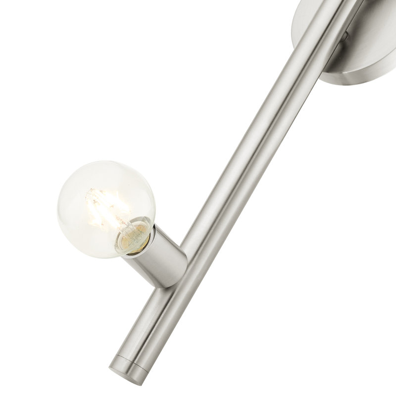 Josephin Steel Armed Sconce, Brushed Nickel