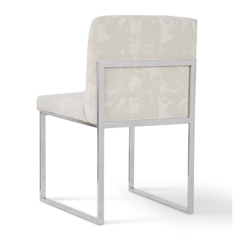 Frozen Fabric Upholstered Side Chair